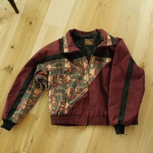 David James Maroon Jacket with detailing